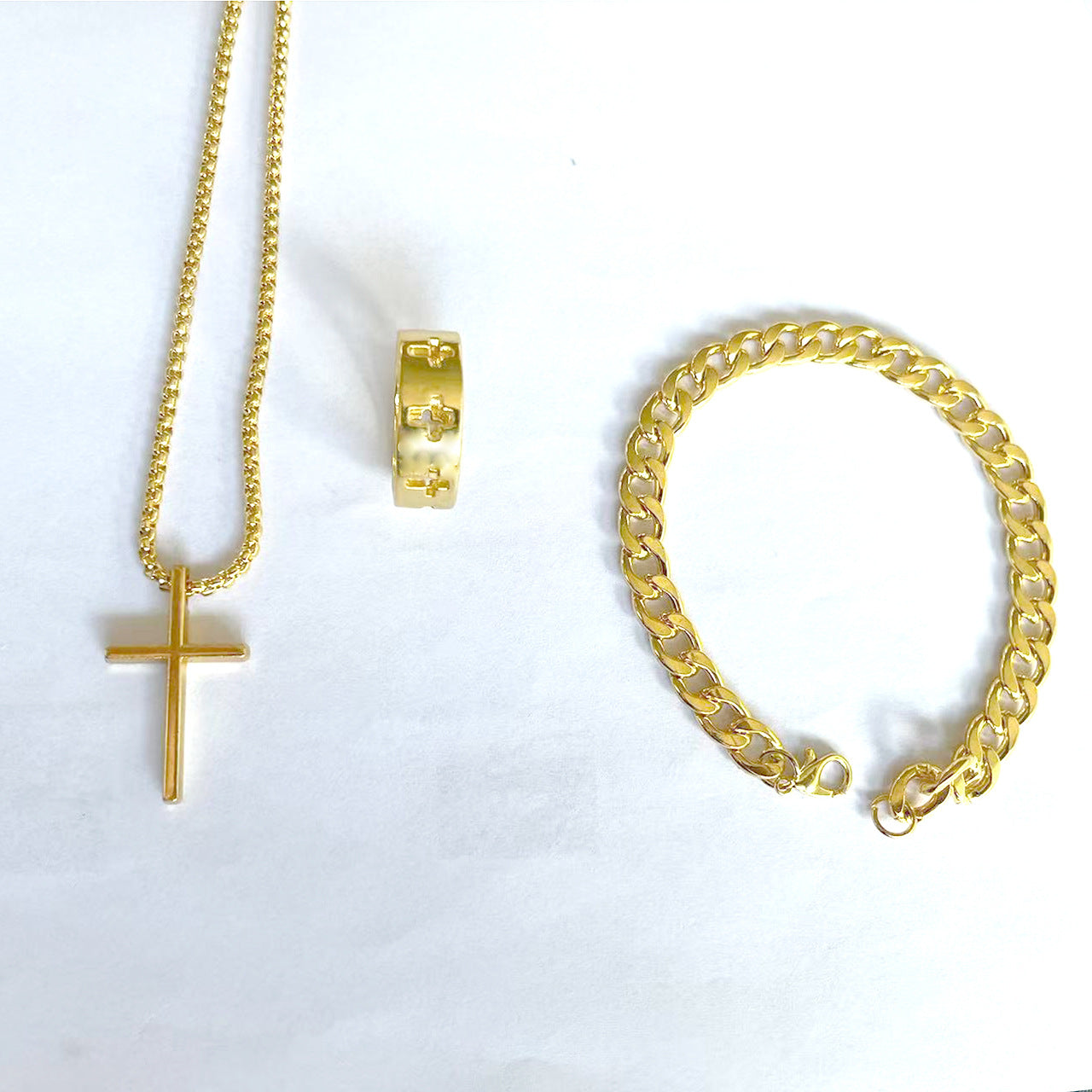 Stylish Fashion Graceful Cross Chain Sets Jewelry Set
