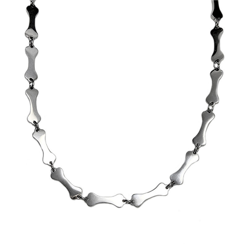 Titanium Steel No Fading Stitching Bone Simple Clavicle Chain Female Necklace
