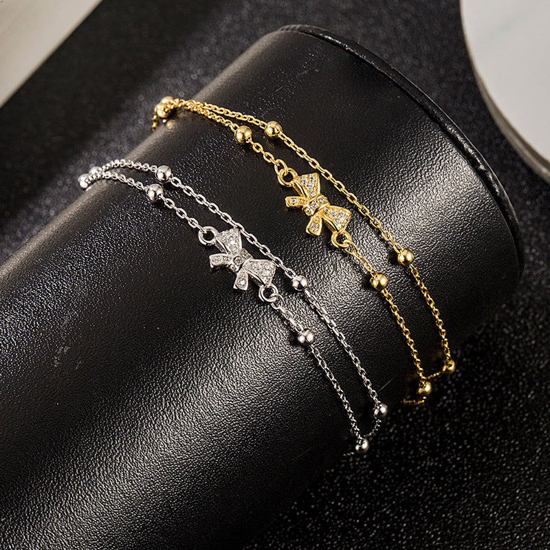 Women's Bow Exquisite Girlfriends Special Interest Light Bracelets