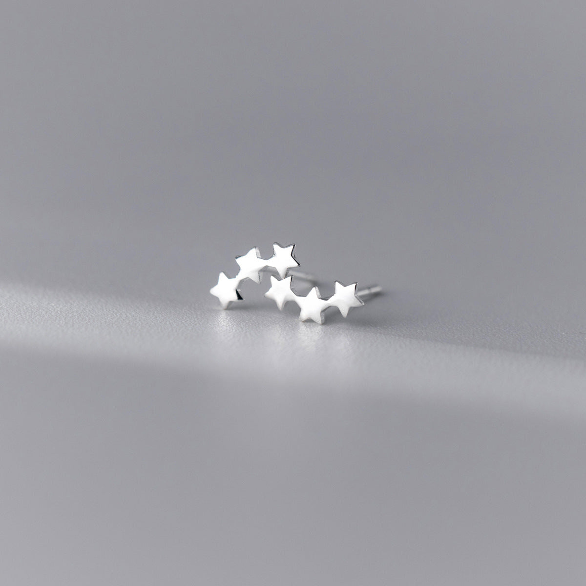 Lodge Sterling Sier Three Star Ear Style Earrings
