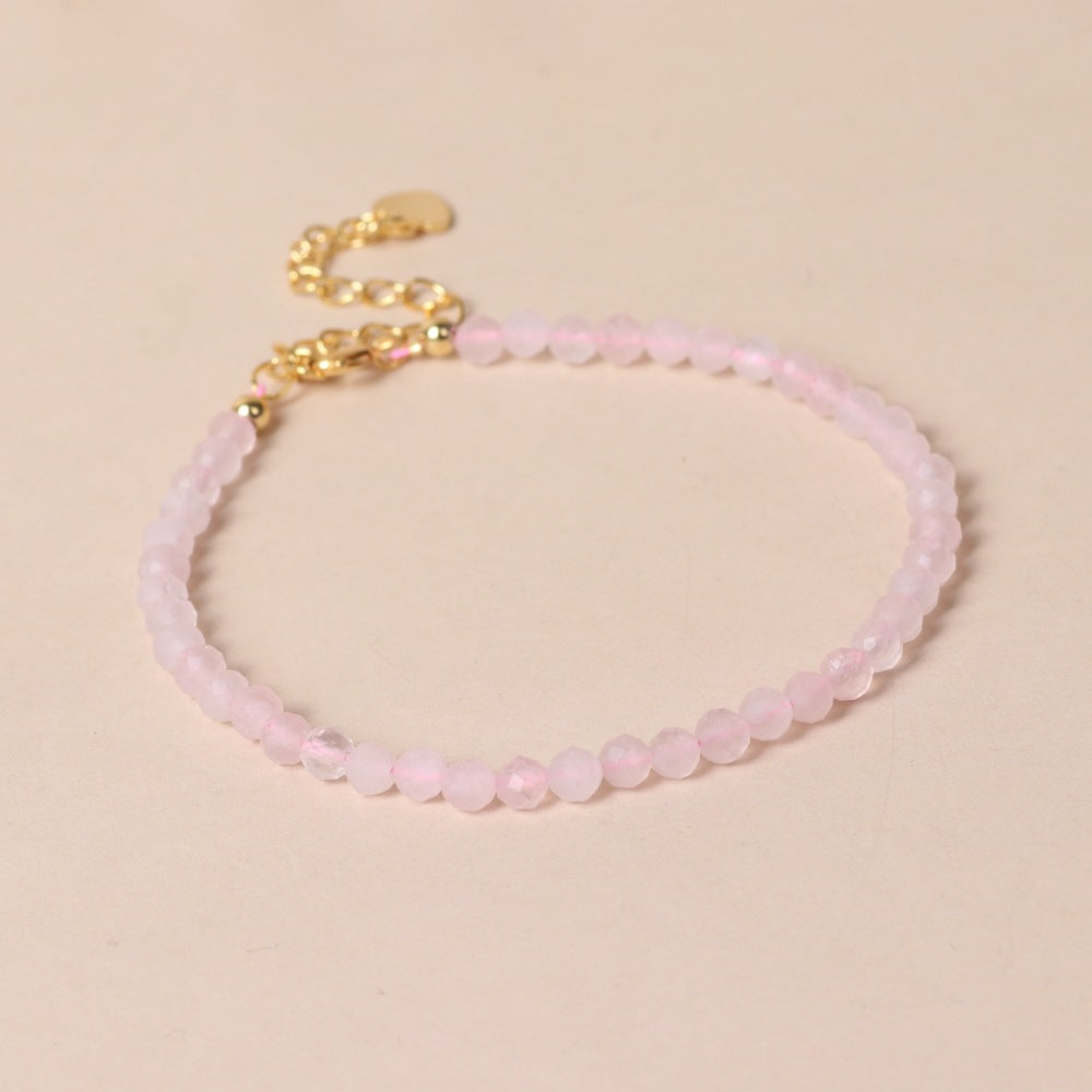 Fine Natural Stone Surface Cutting Beads Bracelets