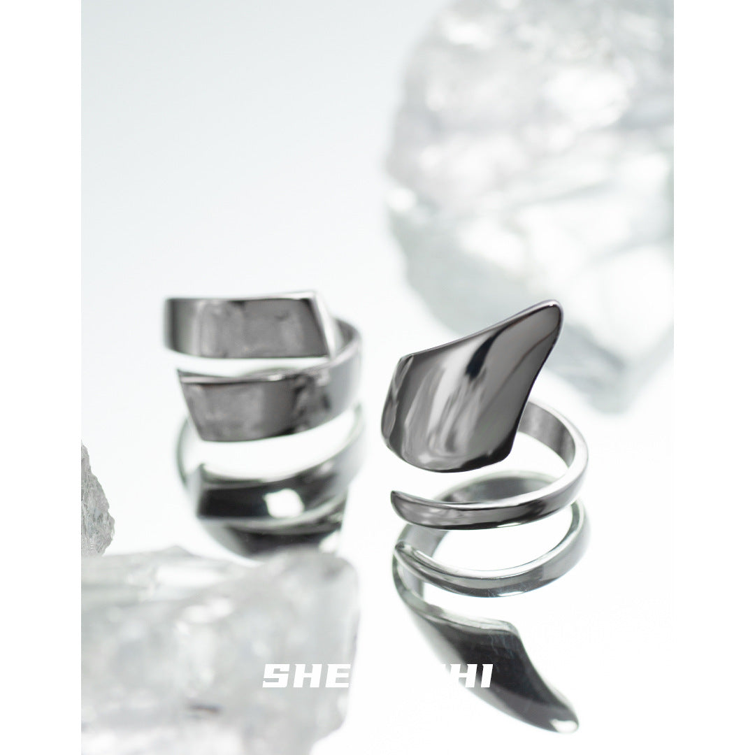 Women's Style Design Sense Niche Simple No Color Fading Rings