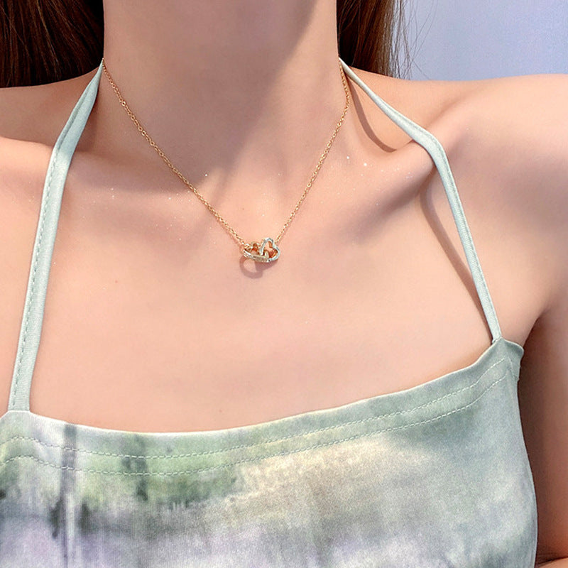 Titanium Steel Female Gold Light Luxury Necklaces