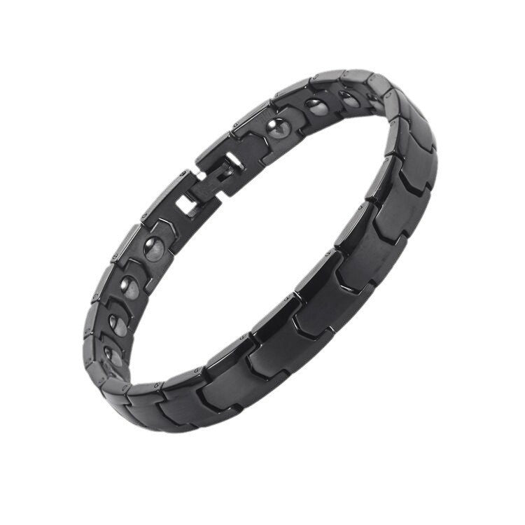 Women's & Men's Stainless Steel Energy Magnetic Titanium Ornament Bracelets