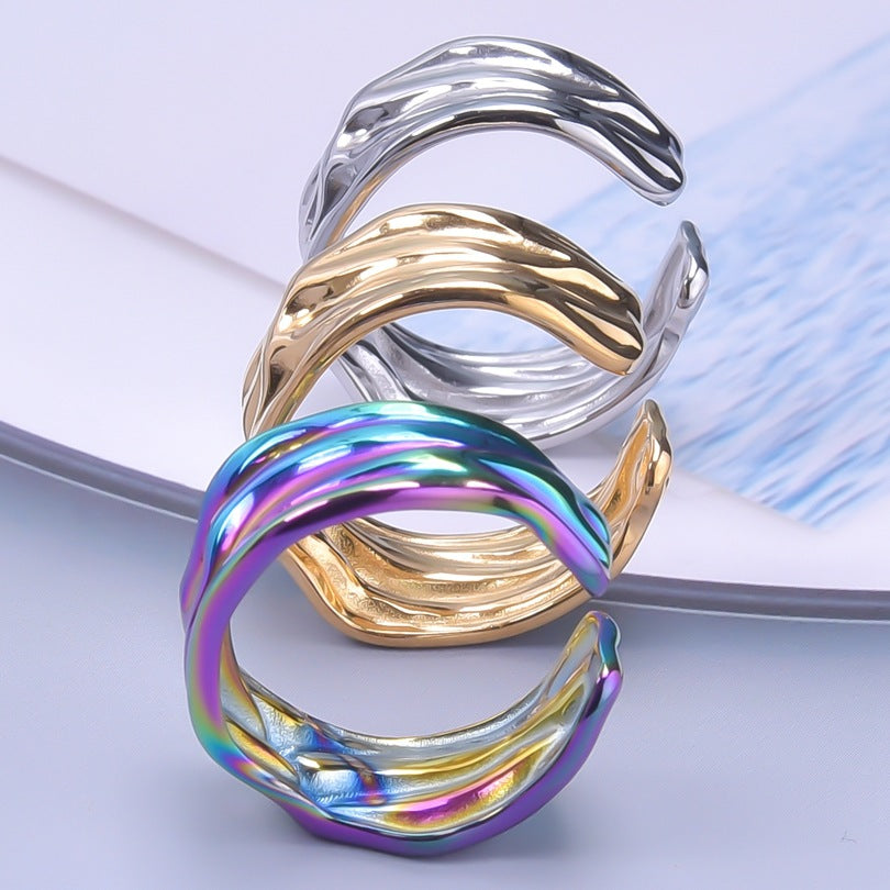 Cold Wind Niche Simple No Color Rings