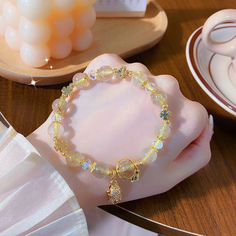 Rolling Lucky Citrine Pi Super Fairy Sweet Color Bracelets