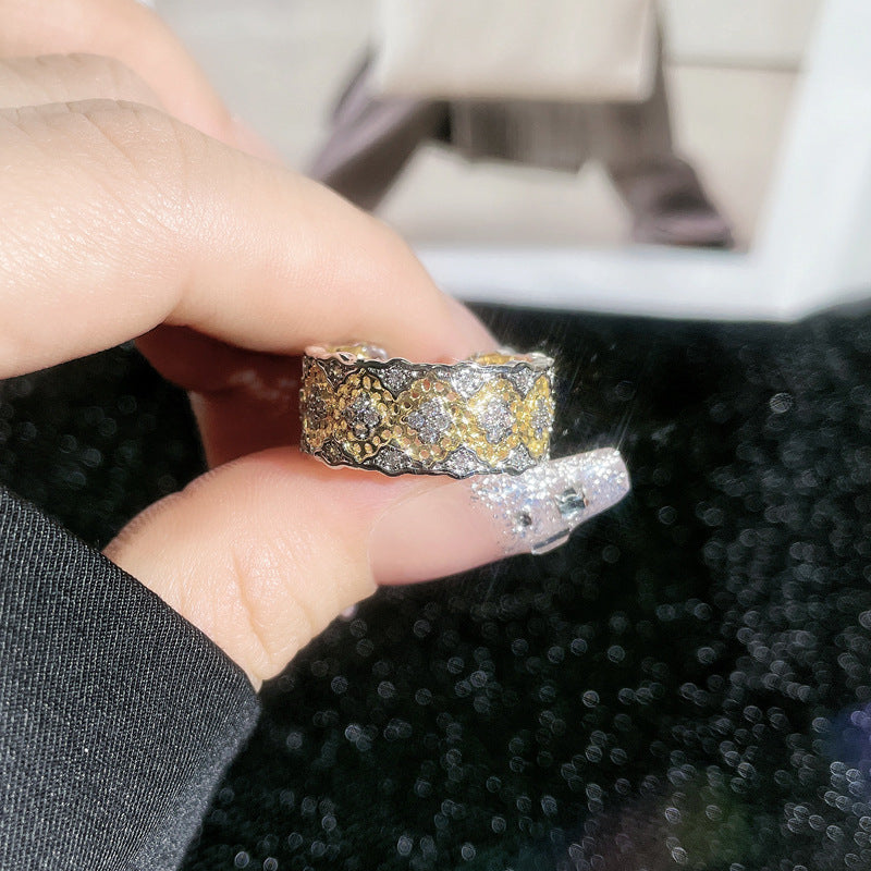 Women's Niche Palace Style Open Light Luxury Rings