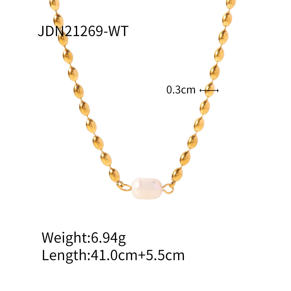 Shell Titanium Steel Female Summer Stainless Marine Necklaces