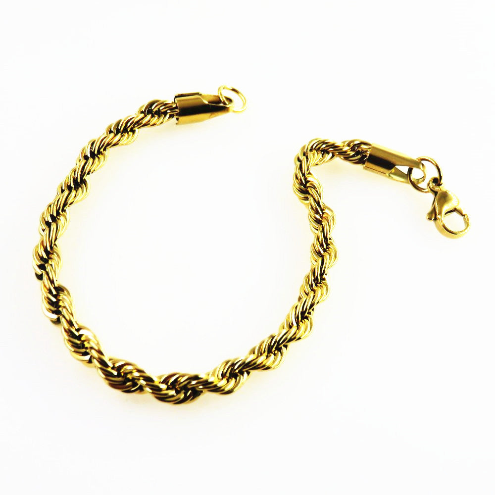 Men's Plating Gold Stainless Steel Hemp Flowers Rings
