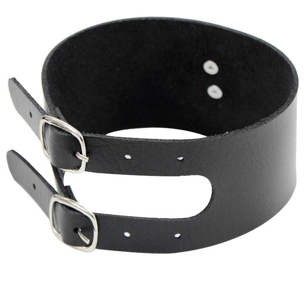 Nightclub Punk O-shaped Street Shooting Leather Necklaces
