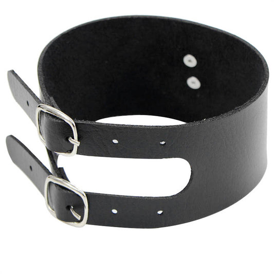 Nightclub Punk O-shaped Street Shooting Leather Necklaces