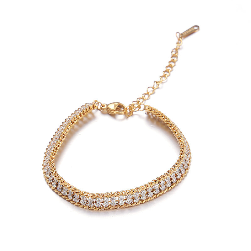 Niche Retro Titanium Steel Stainless Cuban Bracelets