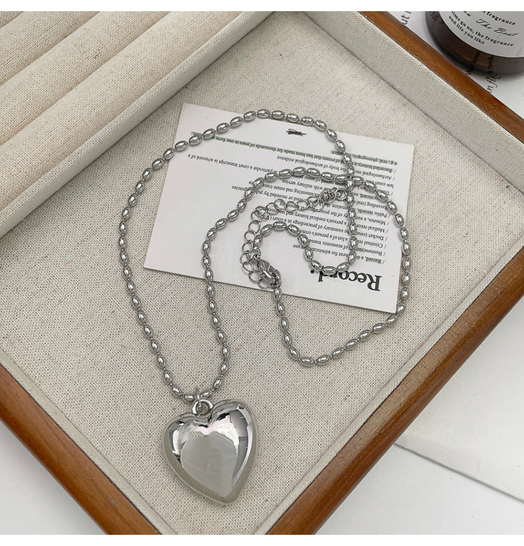 Sunflower Oni Love Sier Long Sweater Chain Necklace