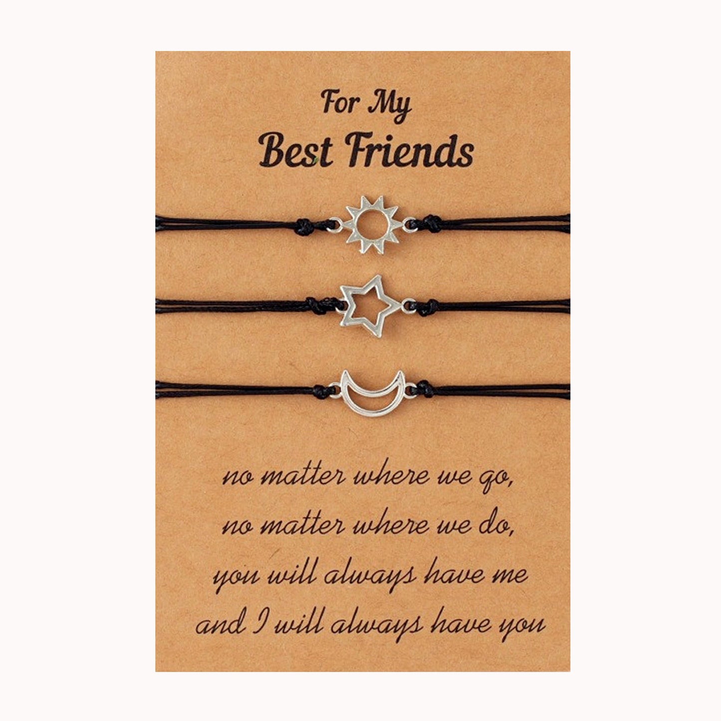 Moon Star Theme Creative Good Friends Sisters Bracelets