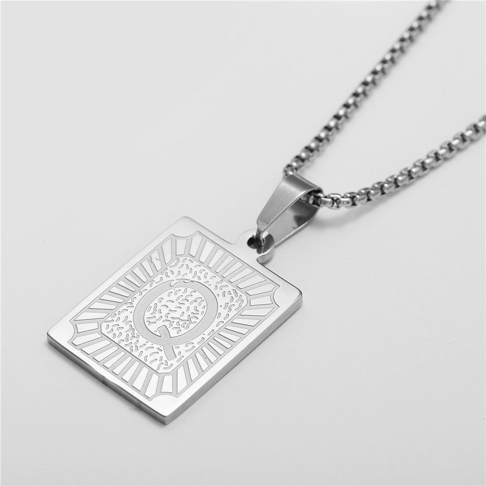 Letters Titanium Steel Fashionable Stainless Letter Necklaces