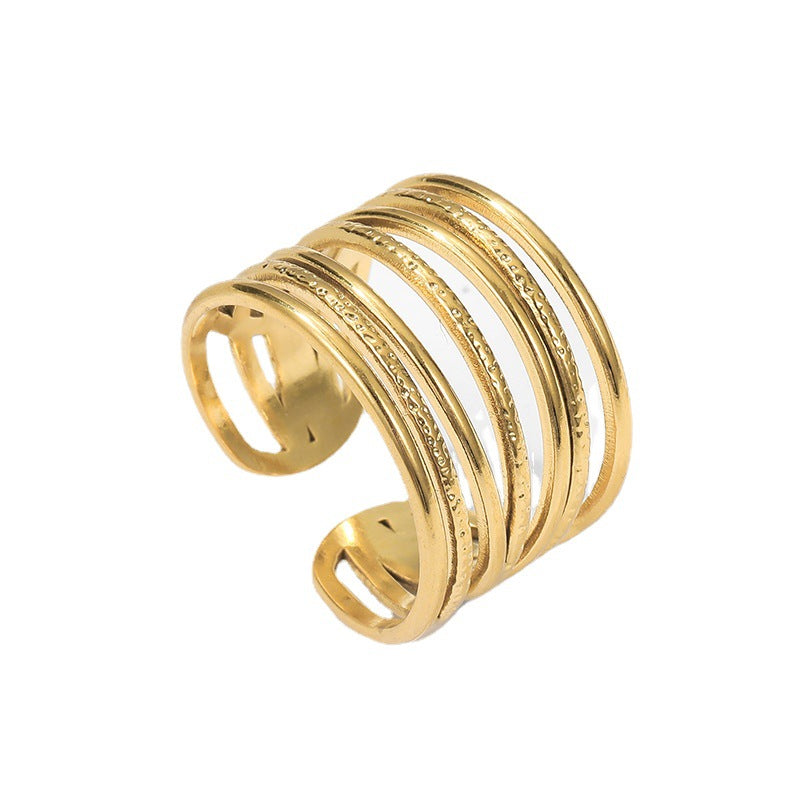 Steel Advanced Sense Niche Open Stainless Rings
