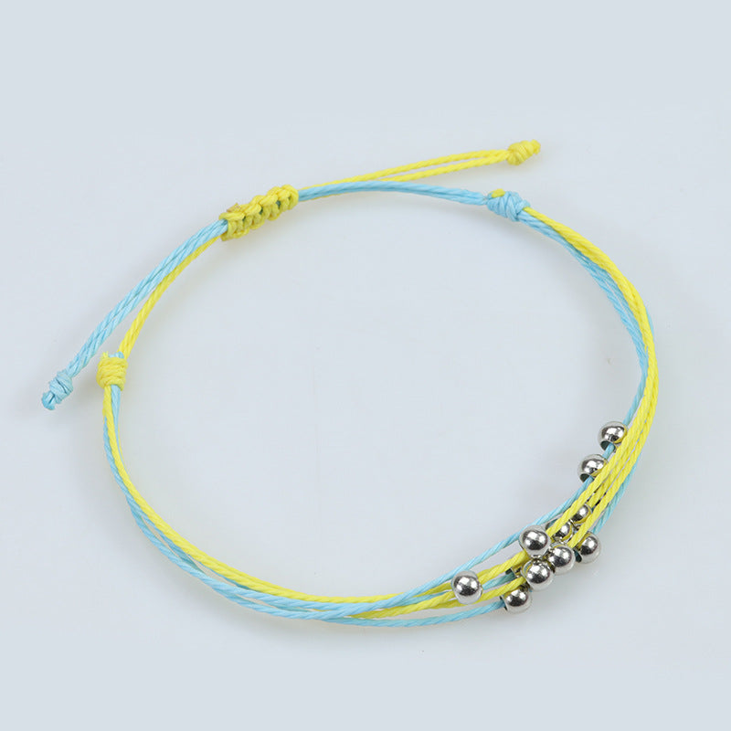 Bohemian Taiwan Wax Line Hand-woven Thread Bracelets