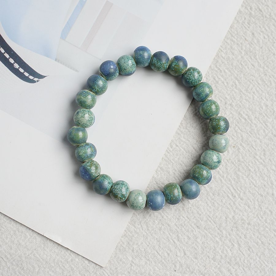 Ceramic Trinkets Flower Glaze Beads Characteristic Bracelets