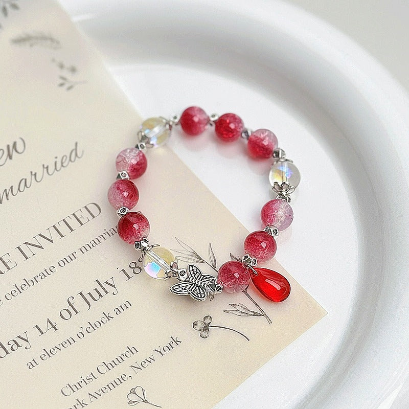 Women's Glass Plate Play Amusement Article Artistic Bracelets