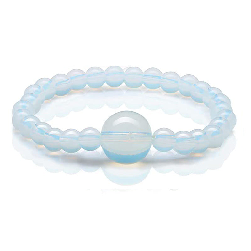 Stone White Turquoise Acupressure Healing Elastic Bracelets