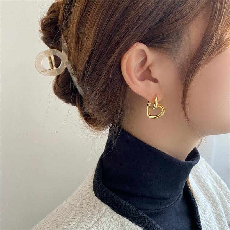 Women's Luxury High-grade Sier Needle Simple Elegance Earrings