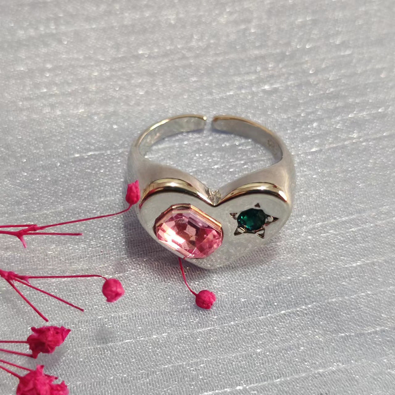 Style Dignified Sense Of Design Heart-shaped Rings