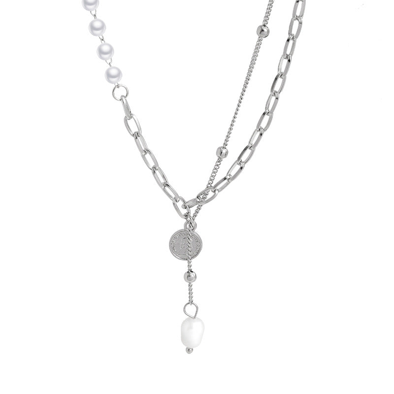 Women's Unique Design Pearl Clavicle Chain Stylish Necklaces