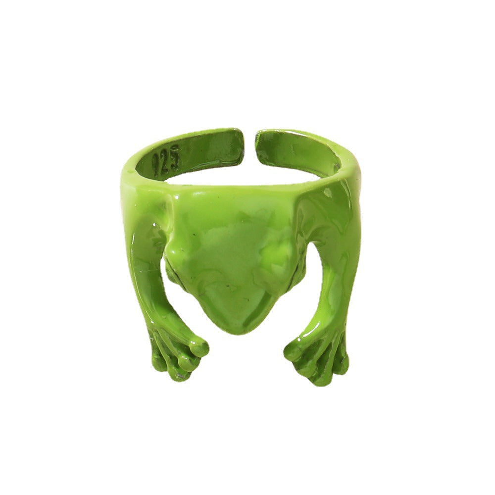 Frog Cute Little Opening Adjustable Unisex Rings
