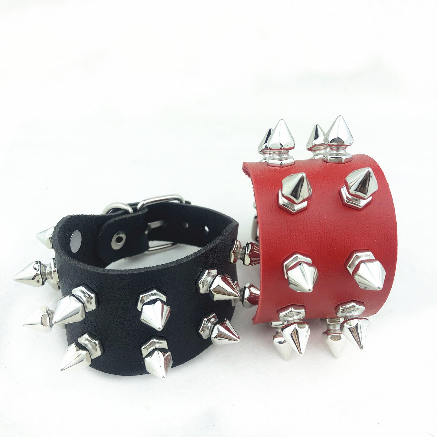 Exaggerated Personalized Punk Leather Watch Tapered Bracelets