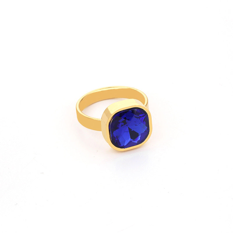 Women's Fashion Simple Stainless Steel Open Geometric Rings