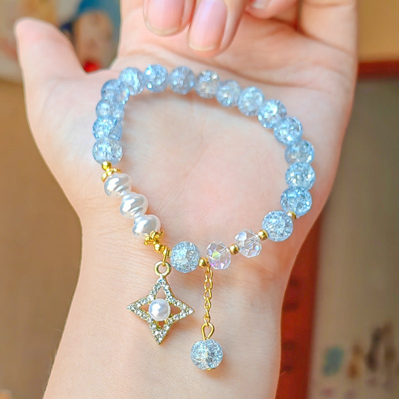 Glass Live Streaming Welfare Cracked Cystal Bracelets