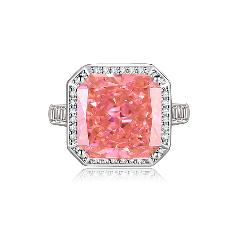 Flower Cut High Carbon Diamond Sea Rings
