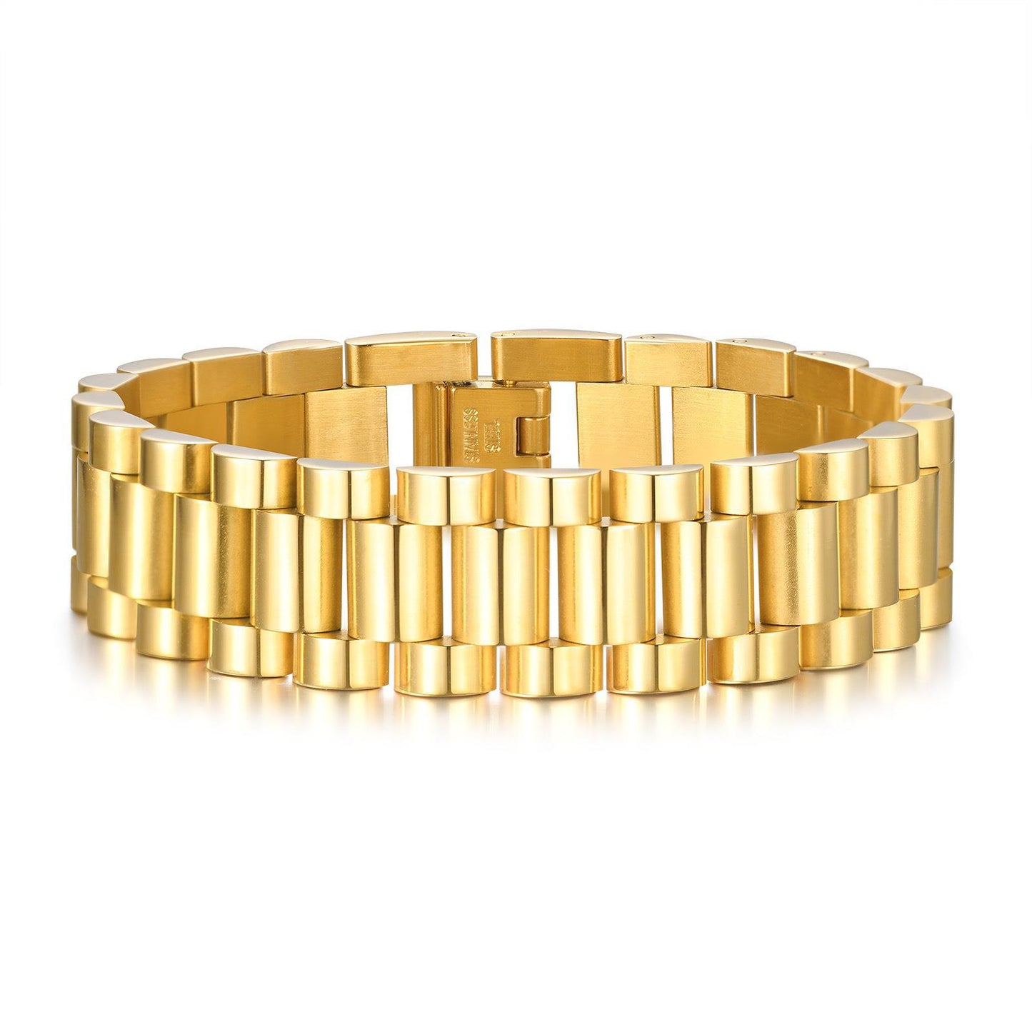 Ornament Stainless Steel Strap Couple Watch Bracelets