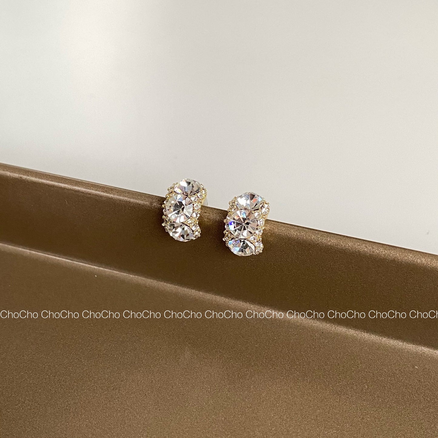 Light Luxury Diamond Female Niche Design Earrings