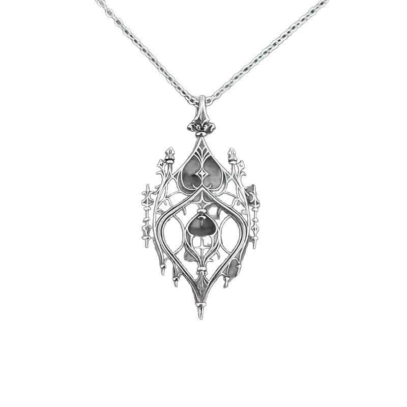 Carved Dark Gothic Style Personalized Trendy Necklaces