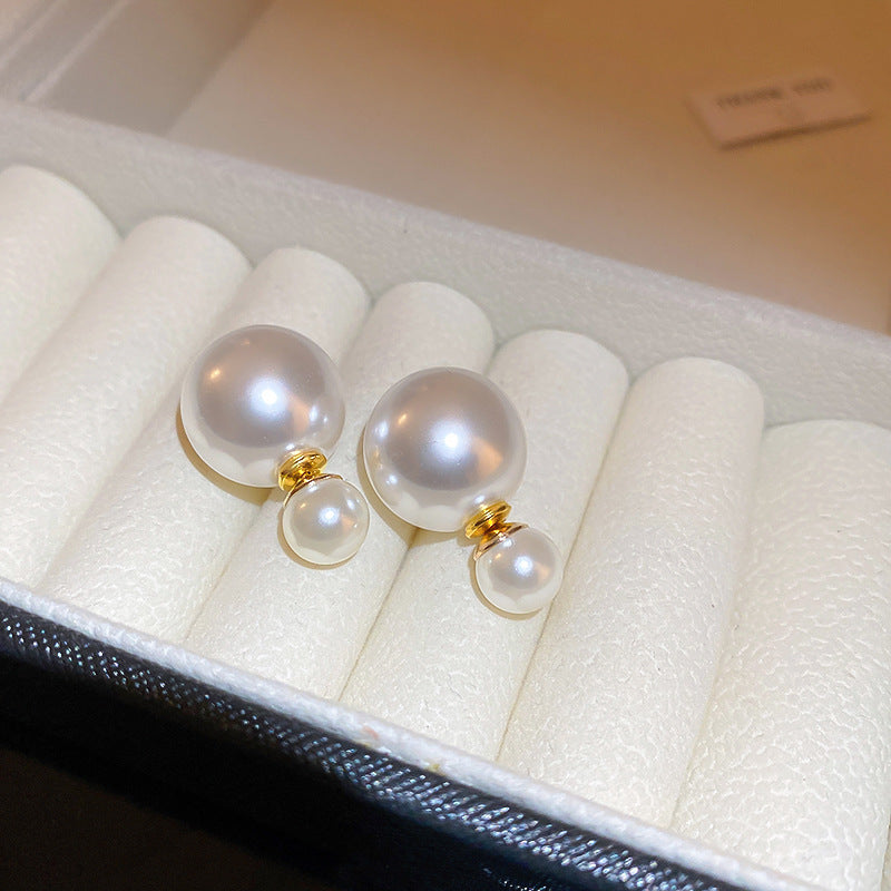 Women's Mermaid Pearl Light Luxury High Sense Ear Clip Simple Earrings