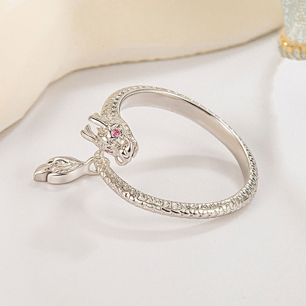 Men's Dragon Magical Waving Its Tail Affordable Luxury Fashion Rings