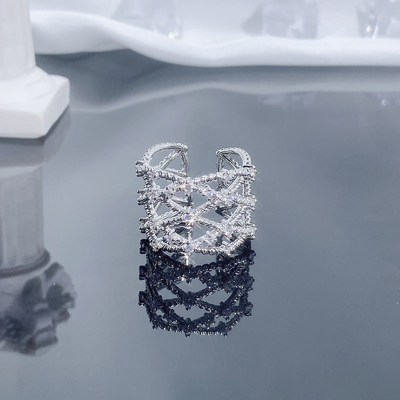 Lace Cold Style Versatile Sweet Cool Rings