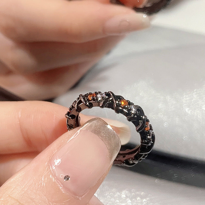 Diamond Zircon Special Interest Light Luxury Versatile Rings