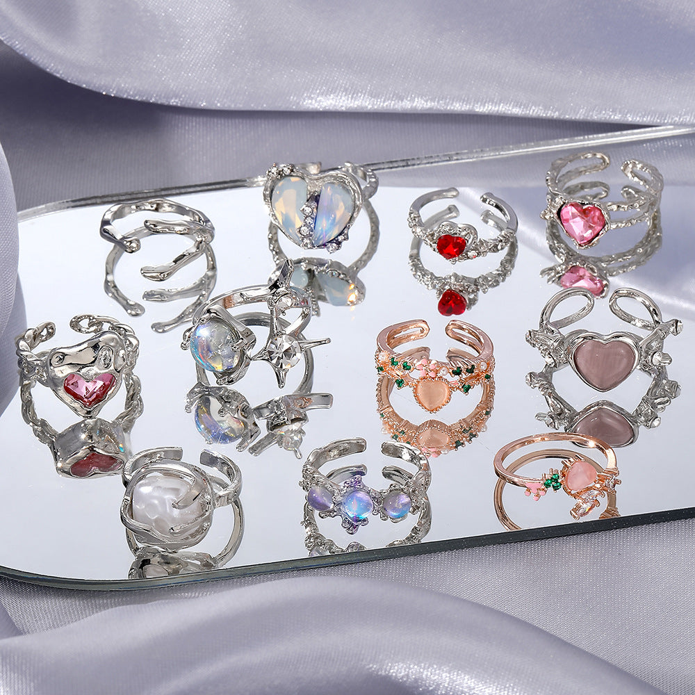 Advanced Niche Design Indifference Trend Cool Female Rings