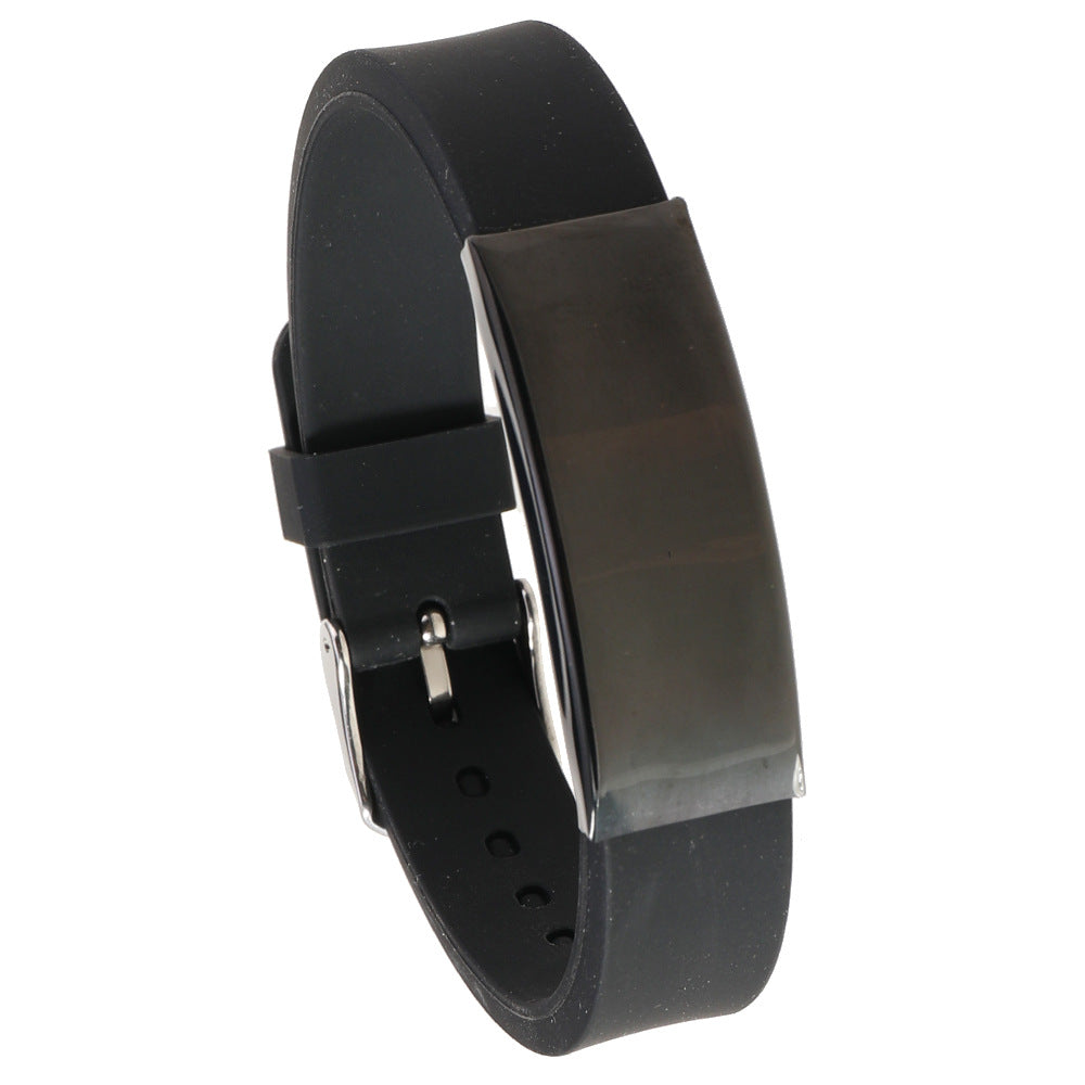 Men's Jewelry Silicone Fashion Strap Simple Lettering Bracelets