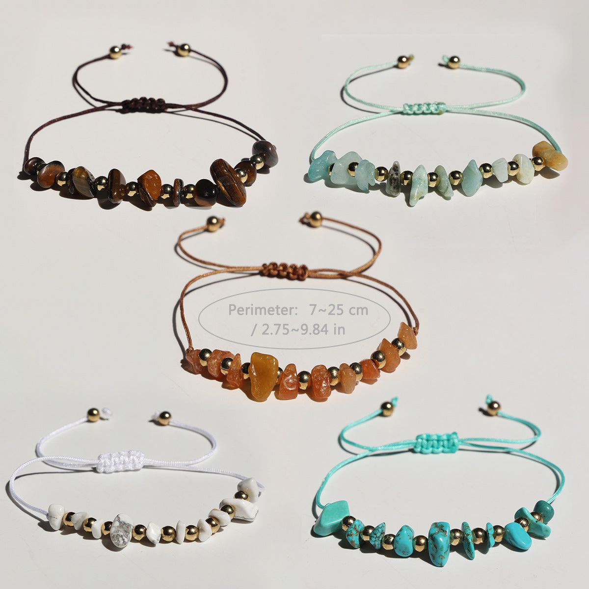 Hand-woven Irregular Gravel Beaded Crystal Bohemian Bracelets