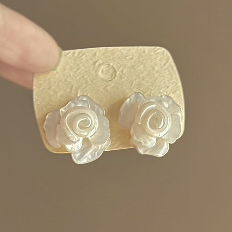 Needle Transparent Resin Geometric Simple High Earrings
