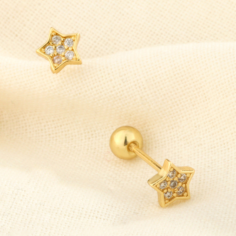 Screw Tightening Buckle Female Sleeping No Need To Earrings