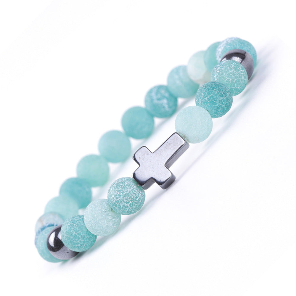 Wind Elastic Green Little Agate Friend Friendship Bracelets