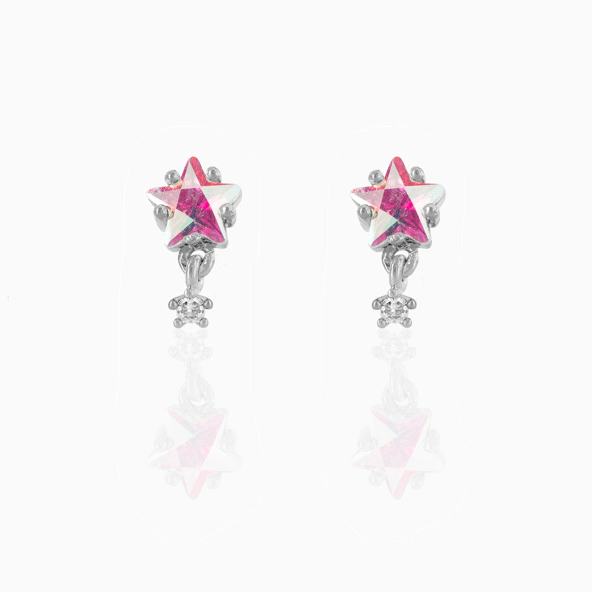 Unicorn Loving Heart Zircon Female Artistic Earrings
