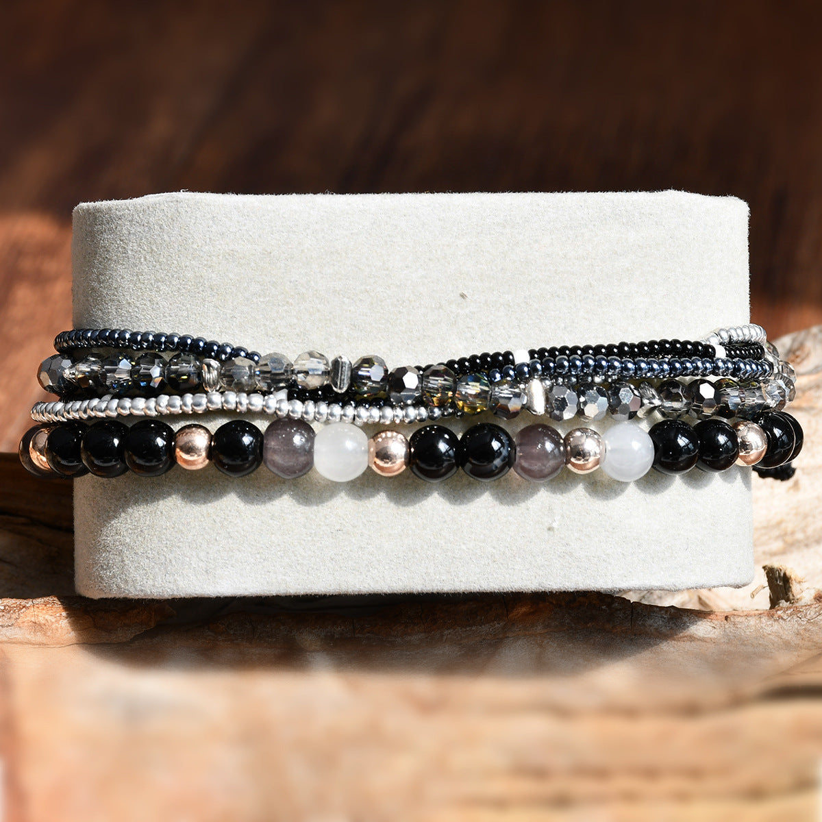 Gravel Crystal String Beads Female Niche Bracelets