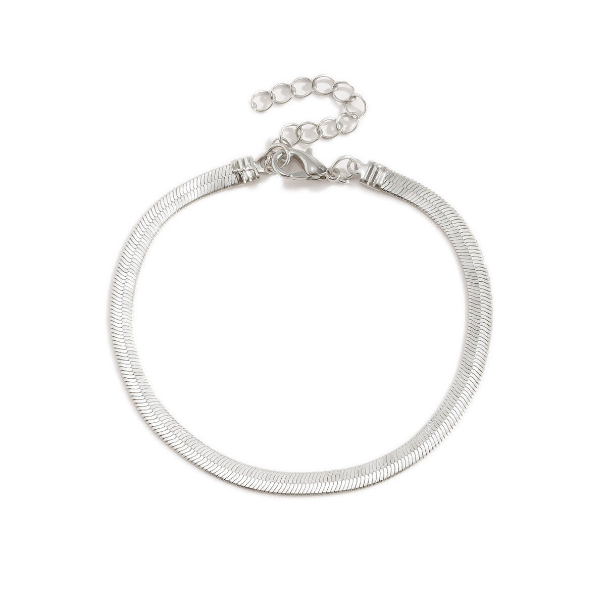 Women's Short Blade Chain Ethnic Style Flat Snake Bracelets