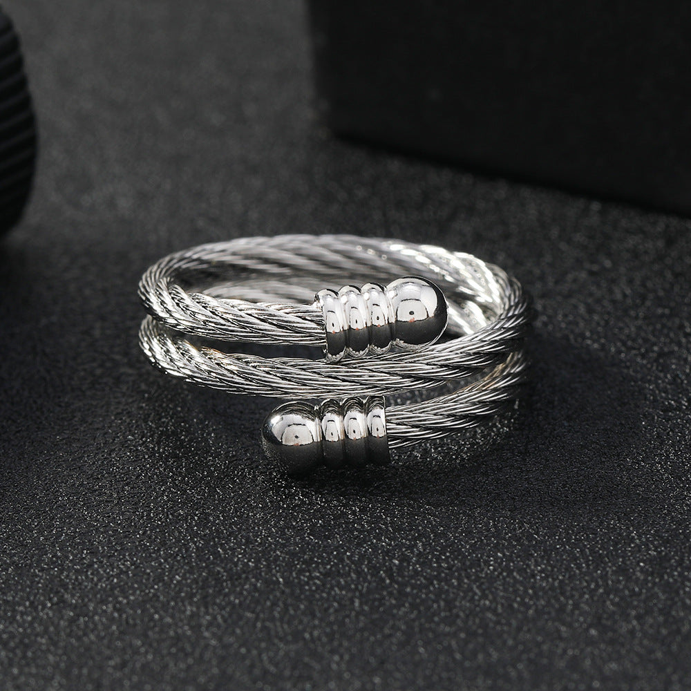 Stainless Steel Cable Ornament Female Opening Rings