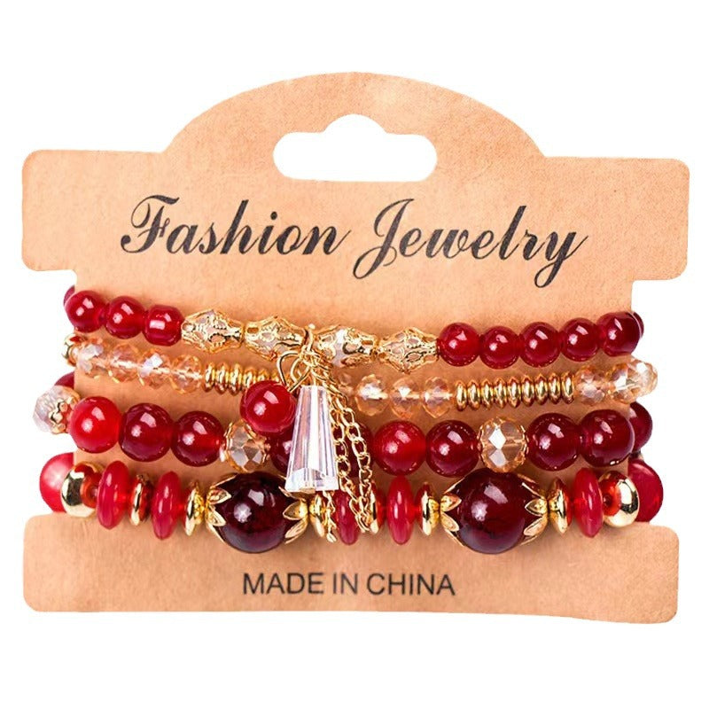 Women's Bohemian Elegant Crystal Exotic Suit Jewelry Bracelets
